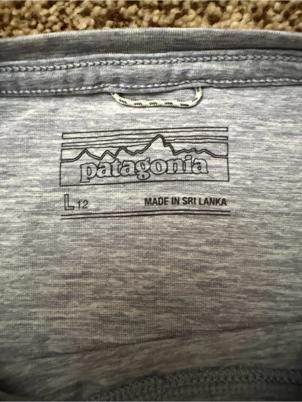 Patagonia Girls Size L (12) Heather Purple Graphic Tee